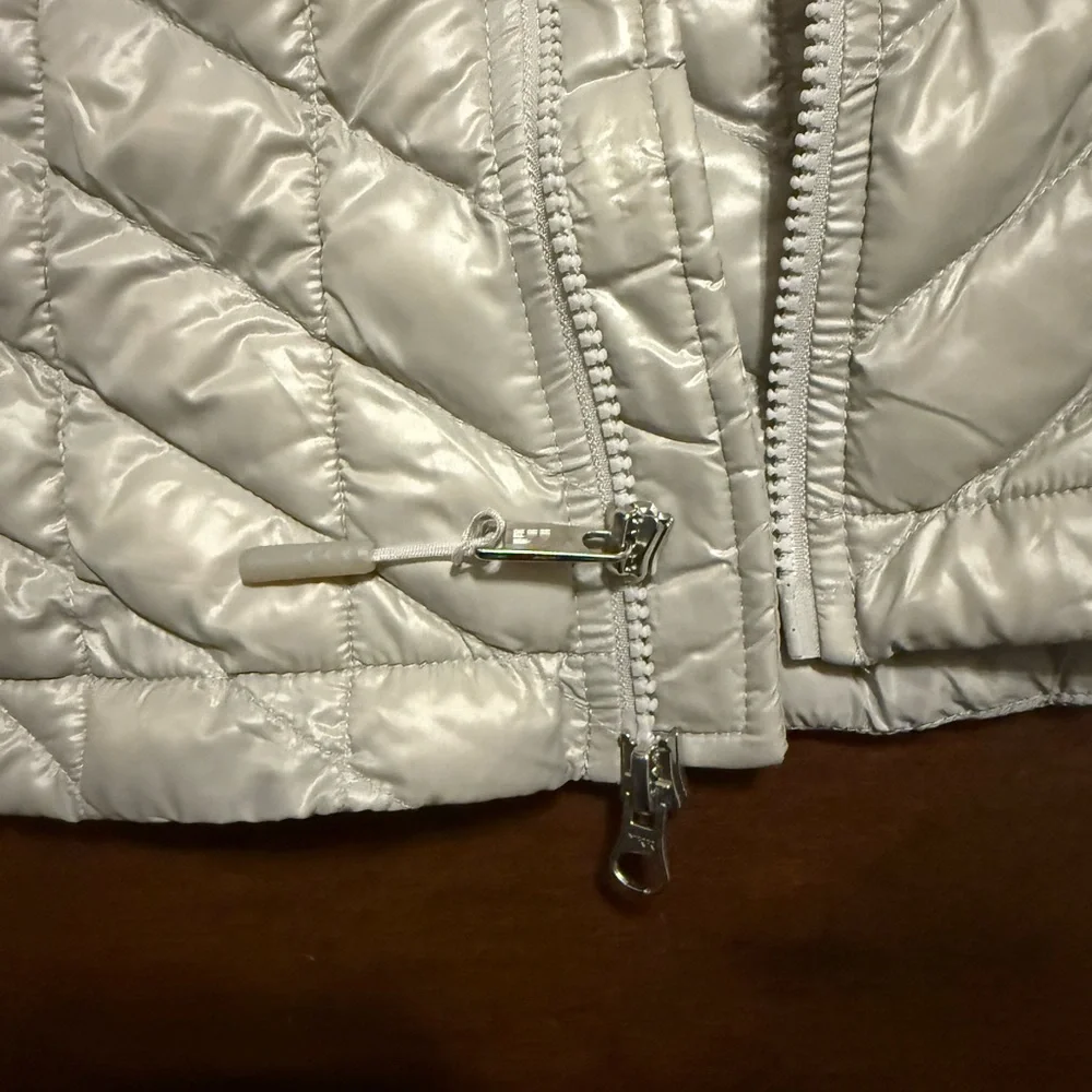 Women's The North Face TNF Thermoball Eco Silver Gray Parka Puffer Jacket Sz M - Picture 7 of 8